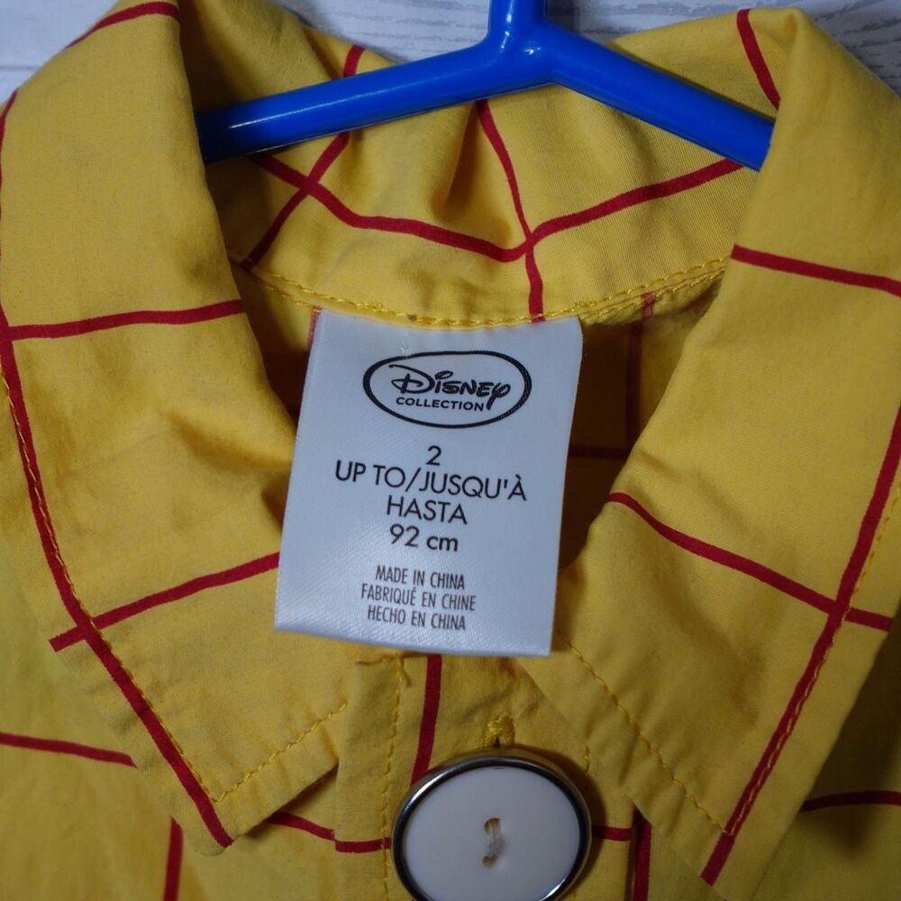 Disney Pixar Toy Story Woody Costume Button Front Shirt Child Size 2 - Picture 5 of 5